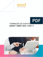 Formação de Auditores ABNT NBR ISO 19011