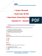 Vendor: Microsoft Exam Code: 98-366 Exam Name: Networking Fundamentals Question 31 - Question 60