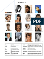 Hairstyles Fun Activities Games Picture Description Exercises - 10462