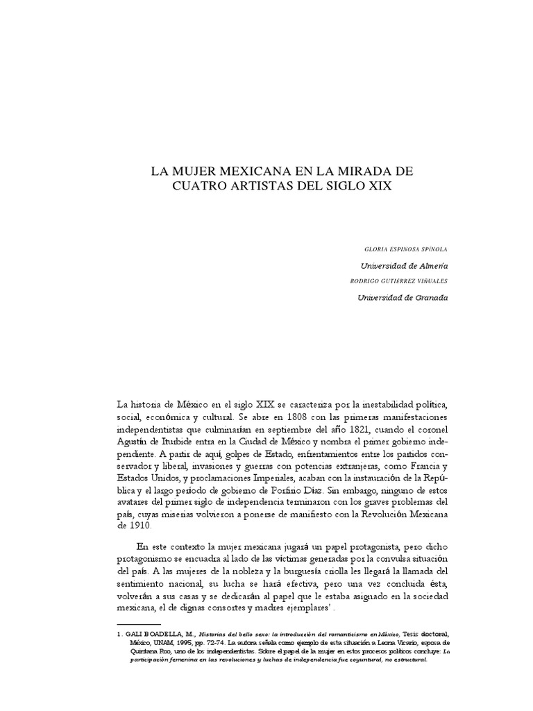 La mujer mexicana en el siglo XIX | PDF | Retrato | México