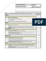 Template Communicacion Management Meeting Agenda