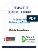 CLI - Dcho - Tributario - 2018 - QUEJA CONTRA LAS ADMINISTRACIONES TRIBUTARIAS PDF