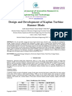 Design and Development of Kaplan Turbine Runner Blade: I J I R S E T