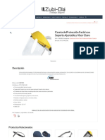 Careta de Protección Facial con Soporte Ajustable y Visor Claro