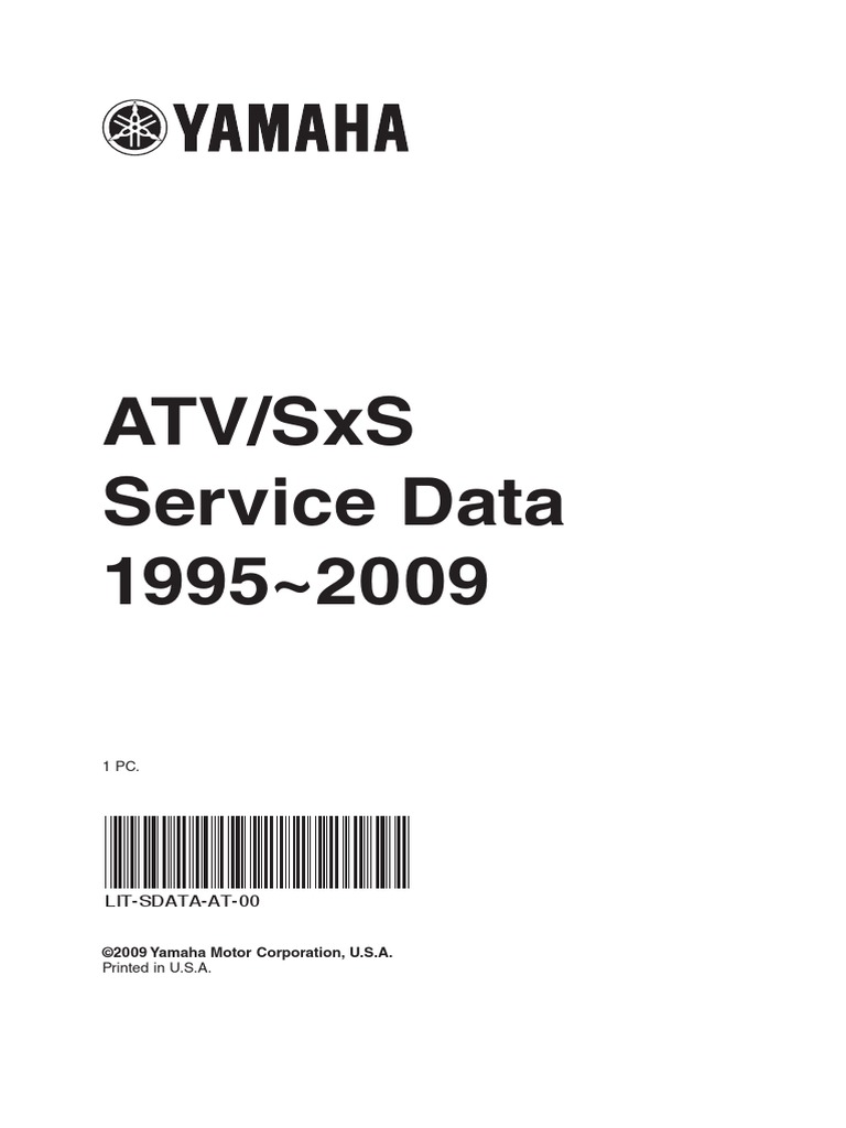 ATV-SxS Service Data 1995-2009 PDF | PDF | Grizzly Bear