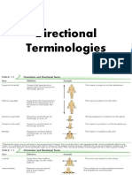 Directional Terminologies