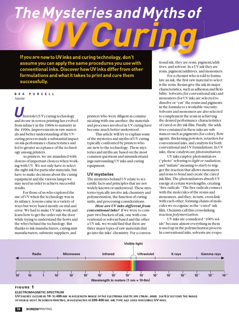 UV Curing If You Are New To UV Inks and Curing Technology, Don't PDF