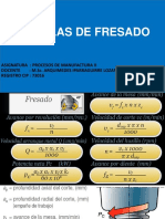 Formulas de Fresado