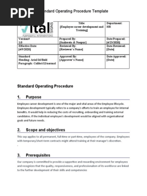 SOP - Employee  Development & Training.docx