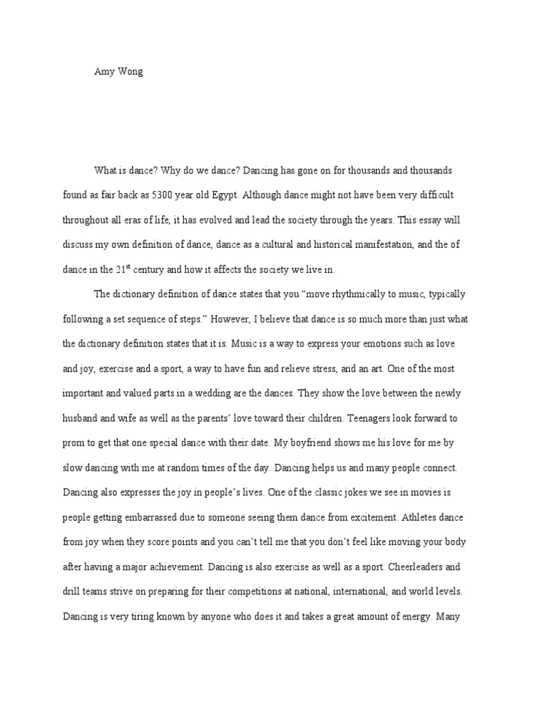 What Is Dance PDF Dances Entertainment