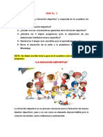 "La Iniciación Deportiva": Tema No. 2