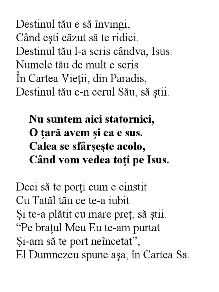 Destinul Tau | PDF