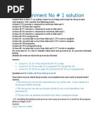 Assignment No # 1 Solution: 8 Hello and 8 Bye Total Process 20