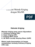 Estimasi Metode Kriging Dengan SGeMS