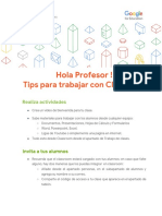 Tips para Trabajar Con Classroom PDF