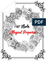 47 Herbs Magical Properties Coloring Grimoire 03 2020