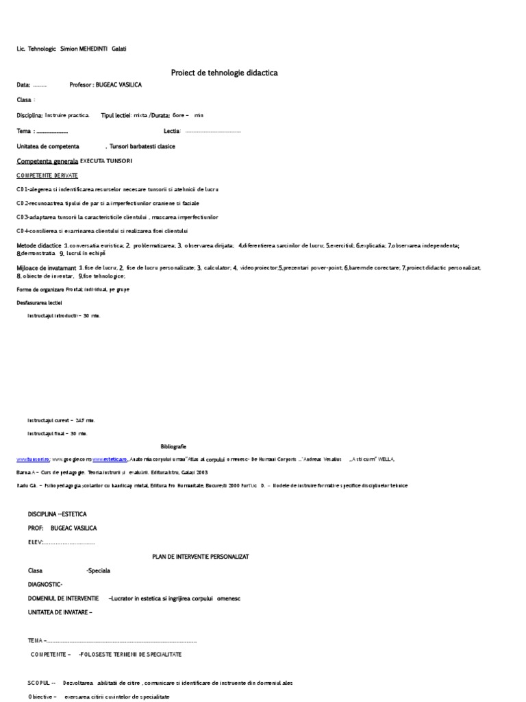 TUNSORI - Tipuri de Par, Fisa Client | PDF