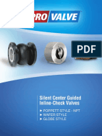 Elastomer and Stainless Poppet Valve Specifications