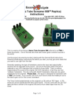 ITS8 (Ibanez Tube Screamer 808 Replica) Instructions: Trademarks Are Property of Their Owners