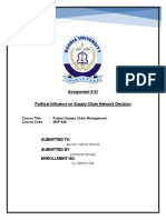 Ammarah Shoaib - Political Influence On Supply Chain Network Decision - Assignment No.2