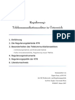 Regulierung - Telekommunikationssektor in Österreich