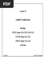 Lecture27-Amplifier Configurations