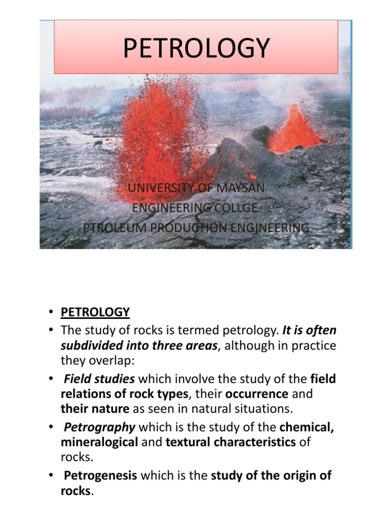 Petrology study of rocks and origins | PDF | Igneous Rock | Magma