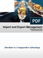 Import and Export Management: Muhammad Zahid Malik
