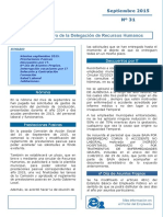 Boletin Informativo de Recursos Humanos Septiembre 2015 PDF