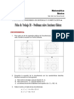 Ficha de Trabajo I8 - Problemas Sobre Secciones Cónicas