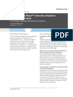 The Forrester Wave™: Security Analytics Platforms, Q3 2018: Key Takeaways Why Read This Report
