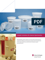 Sample Containers For Gamma Spectometry