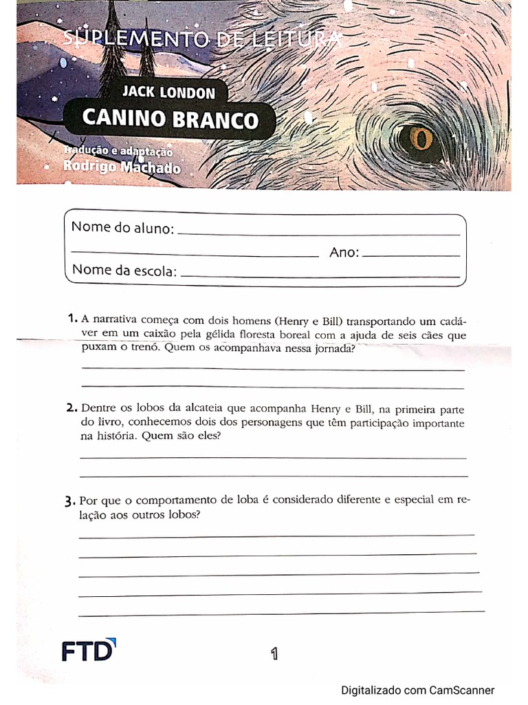 Canino Branco Questões PDF