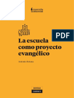 Cuaderno 13. La Escuela Como Proyecto Evangélico