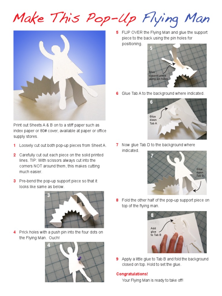 Flying Man Instructions PDF | PDF | Manufactured Goods
