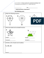 Fraction Review of Problem Sums 130520