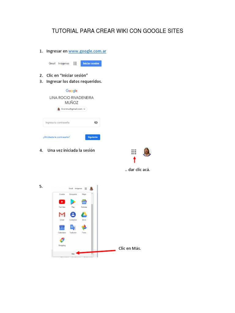 Crear una Wiki en Google Sites | PDF
