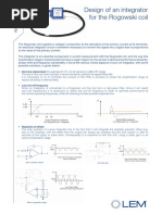 Design of An Integrator For The Rogowski Coil