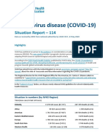Coronavirus Disease (COVID-19) : Situation Report - 114