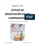 Negociar Modulo 4 Estilos de Negociacion de Los Compradores F