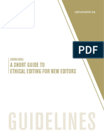 GUIDELINES A Short Guide To Ethical Edi Ting For New Edi Tors PDF