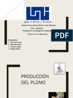 Producción del plomo: desde la extracción hasta sus aplicaciones