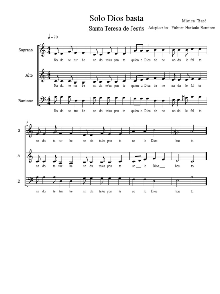 Solo Dios Basta Pdf