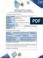 Guía de actividades y rúbrica de evaluación - Fase 1 - Reconocimiento de las normas ISO IEC 27000 y su función dentro de la empresa