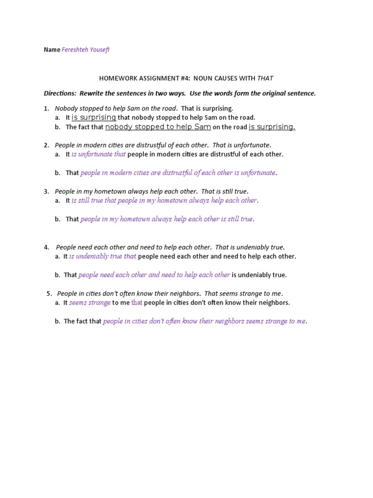 Noun Clauses with 