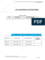 PL-SSOMAC-006 Plan de Vigilancia de Salud de Trabajadores