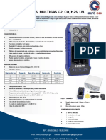 Ficha Tecnica Detector de Gases, Multi Gas 4 en 1 PDF