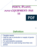 Roperty, Lant, ND Quipment-Pas 16: P P A E