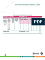 Tabla de Plan Anual de Trabajo Del SG-SST PDF