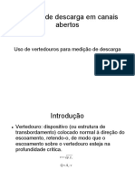 Medição de Descarga em Escoameno Aberto